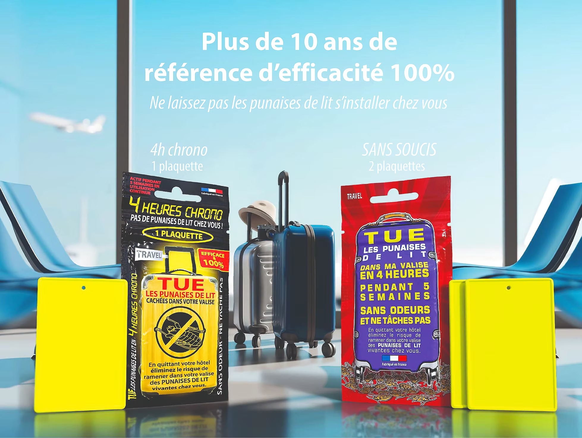 Plus de 10 ans de référence d'efficacité 100% - Gamme voyage Tranquilleo